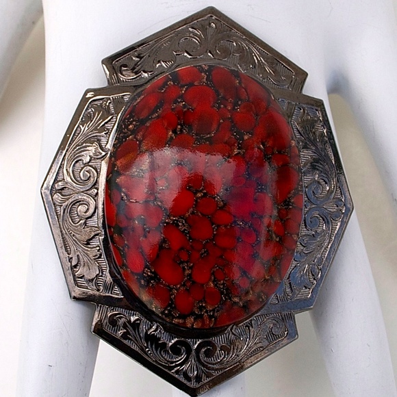 GASOLINE GLAMOUR RED MATRIX RING - Picture 2 of 3